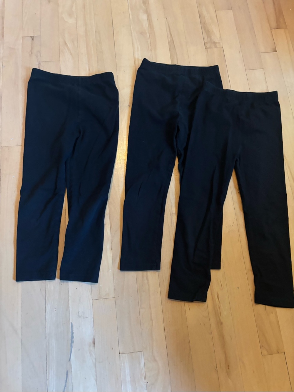 Black Kids Stretch Leggings 6T